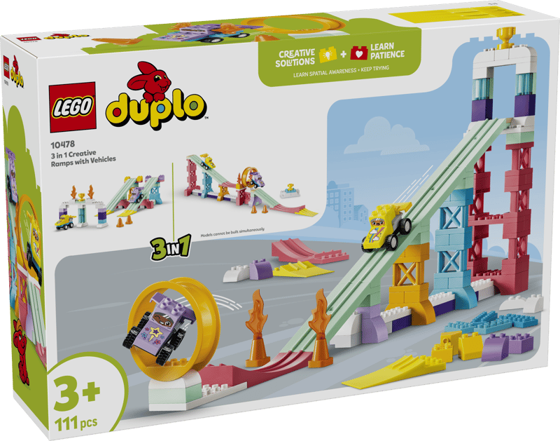 (image for) 10478 3 in 1 Creative Ramps with Vehicles