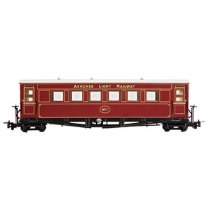 394-025 Gloucester Bogie Coach Ashover L. R. Crimson (image for) 394-025 Gloucester Bogie Coach Ashover L. R. Crimson
