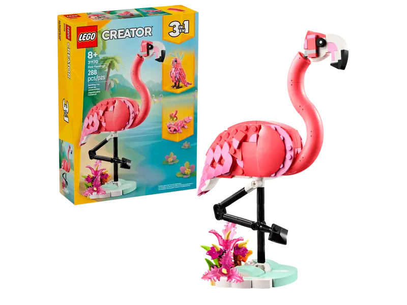 31170 Wild Animals: Pink Flamingo (image for) 31170 Wild Animals: Pink Flamingo