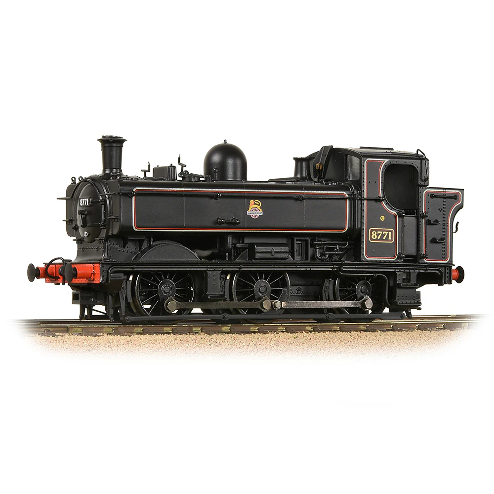 (image for) 32-205A Class 8750 pannier 0-6-0PT 8771 in BR lined black