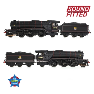 (image for) 372-612SF LNER V2 60845 BR Lined Black (Early Emblem)
