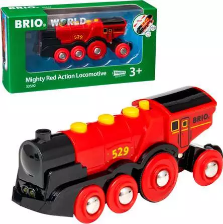 33592 BRIO World Mighty Red Action Locomotive (image for) 33592 BRIO World Mighty Red Action Locomotive