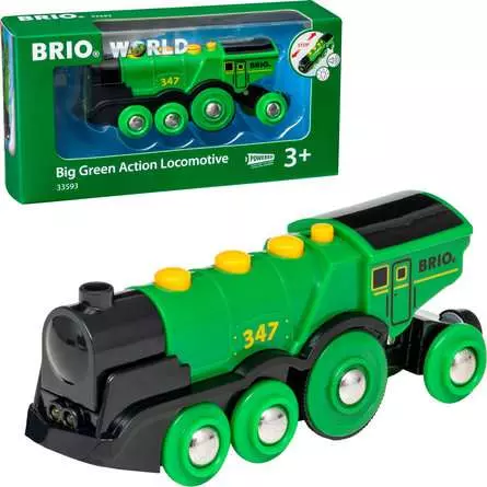 33593 BRIO World Big Green Action Locomotive (image for) 33593 BRIO World Big Green Action Locomotive
