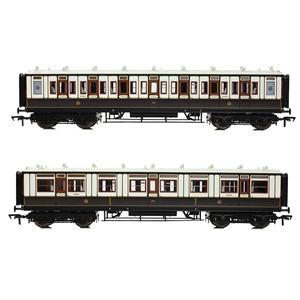 39-870 LNWR 50ft Arc Roof Third Corridor LNWR Dark Claret/White (image for) 39-870 LNWR 50ft Arc Roof Third Corridor LNWR Dark Claret/White