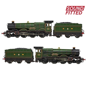 (image for) 372-034SF GWR 'Castle' 5055 'Earl of Eldon' GW Lined Green SOUND
