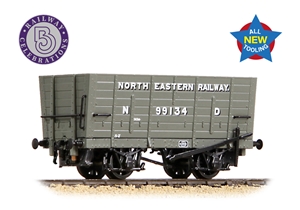 (image for) 373-375A NER P7 Coal Hopper North Eastern Railway Grey (ND)