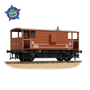 38-978 LMS 20T Brake Van BR Bauxite (Late) (image for) 38-978 LMS 20T Brake Van BR Bauxite (Late)