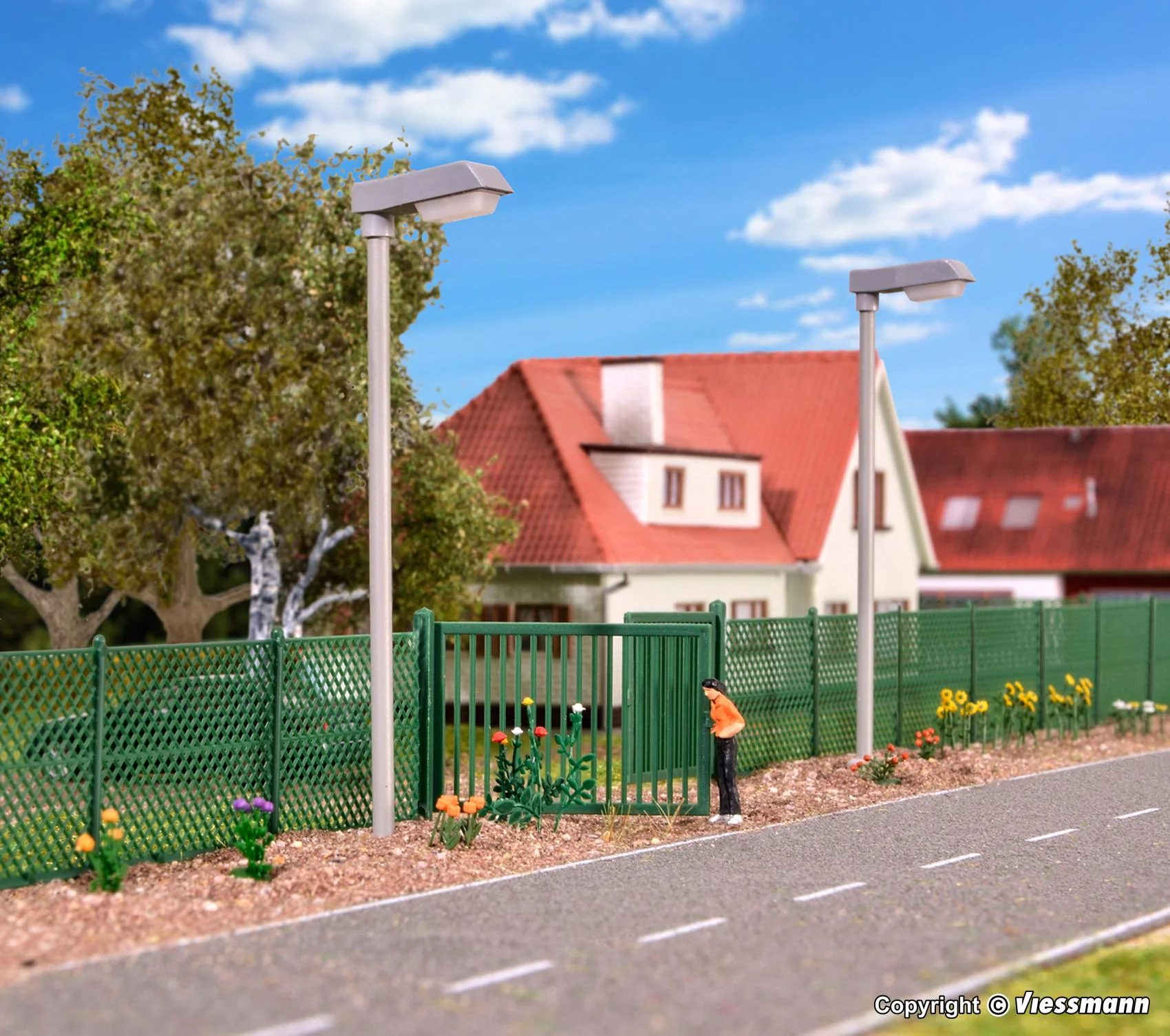 38603 Chain link fence green (image for) 38603 Chain link fence green