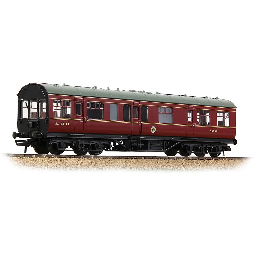 (image for) 39-780SH Bachmann LMS 50ft Inspection Saloon LMS Crimson Lake