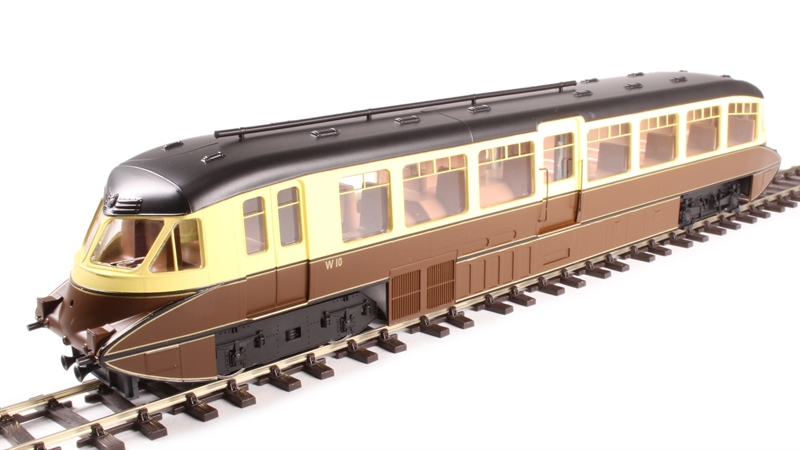 (image for) 4D-011-002 Streamlined railcar W10 in BR lined chocolate & cream