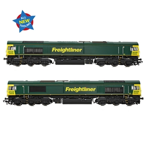 (image for) 50-002 Class 66/6 66606 Freightliner Green