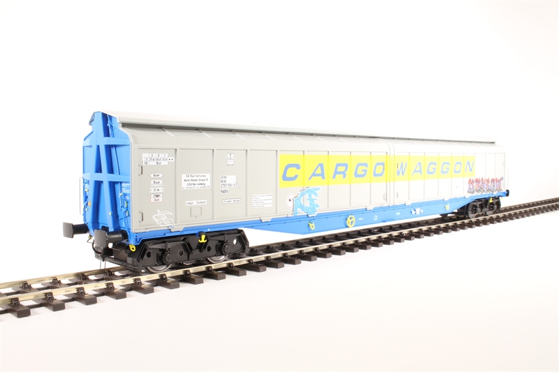(image for) 5051 Bogie covered IWB Cargowaggon - weathered