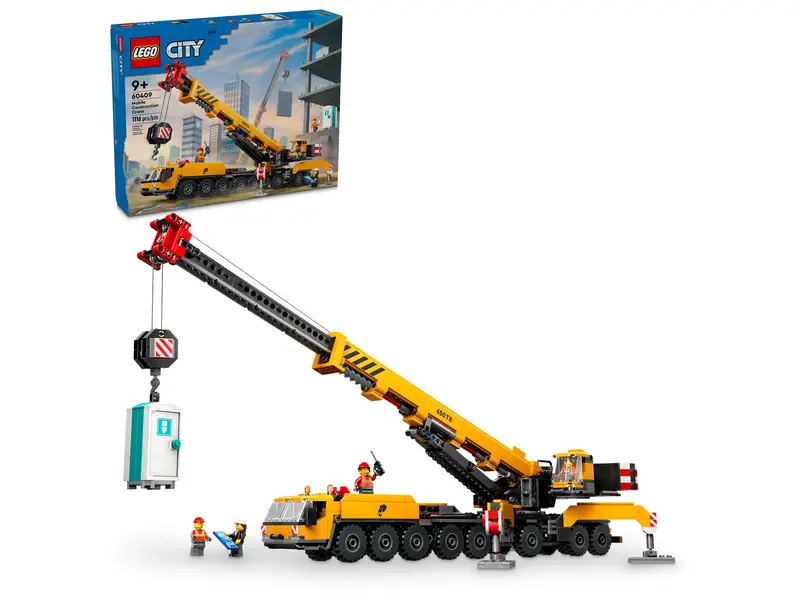 60409 Yellow Mobile Construction Crane (image for) 60409 Yellow Mobile Construction Crane