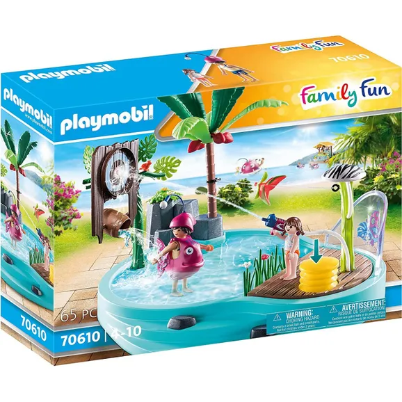 70610 Family Fun Aqua Park Small Pool With Water Sprayer (image for) 70610 Family Fun Aqua Park Small Pool With Water Sprayer