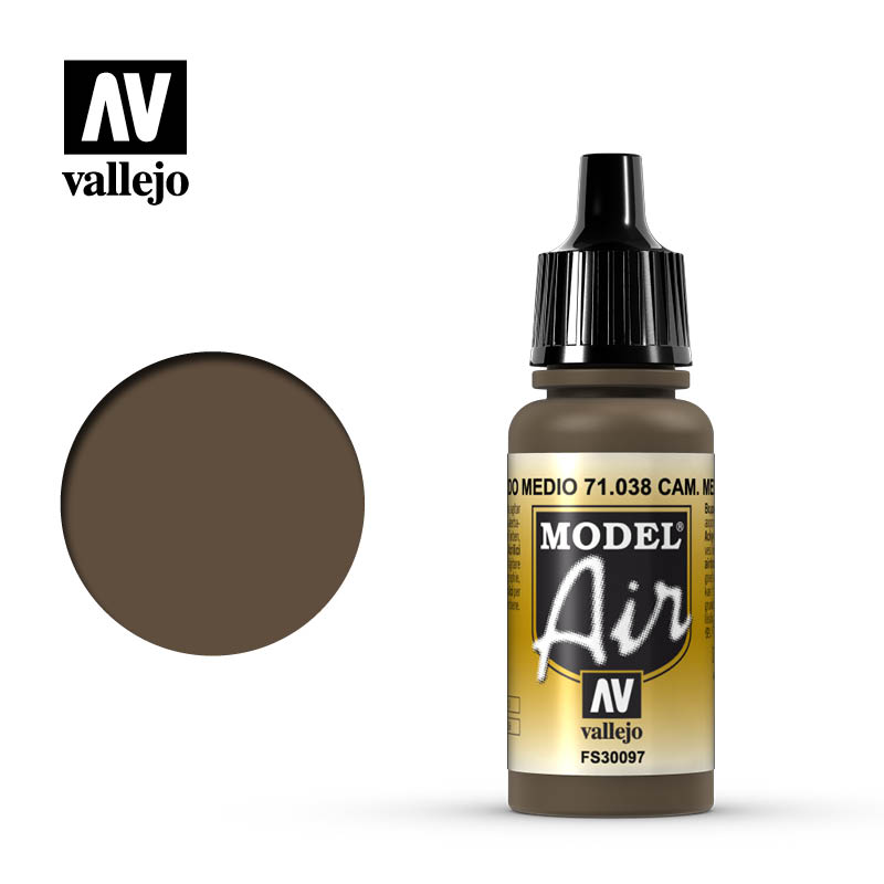(image for) 71.038 Camouflage Medium Brown 17ml dropper bottle