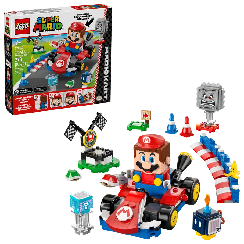 (image for) 72043 Mario Kart™ – Interactive LEGO® Mario™ & Standard Kart