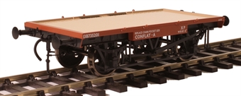 (image for) 7F-037-102 Conflat 'A' flat wagon in BR bauxite - B735201