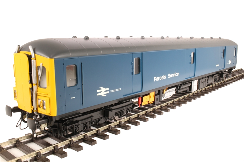 (image for) 8913 Class 128 parcels DMU M55994 in BR blue with yellow ends