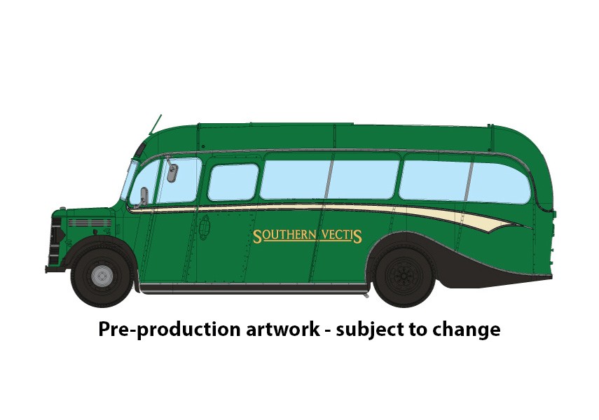 (image for) 920005 Bedford OB – EDL638, Southern Vectis (dark green)