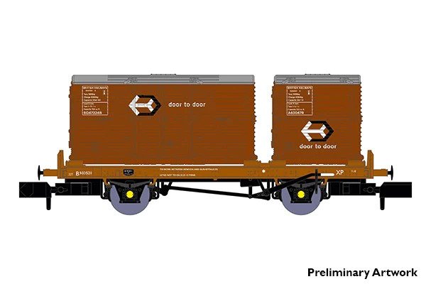 921013 BR ‘CONFLAT P’ NO. B933648 (WITH BAUXITE CONTAINERS) (image for) 921013 BR ‘CONFLAT P’ NO. B933648 (WITH BAUXITE CONTAINERS)