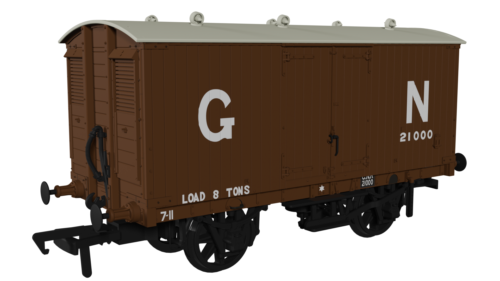 (image for) 930002 GNR 8 Ton Van – GN Livery No.21000