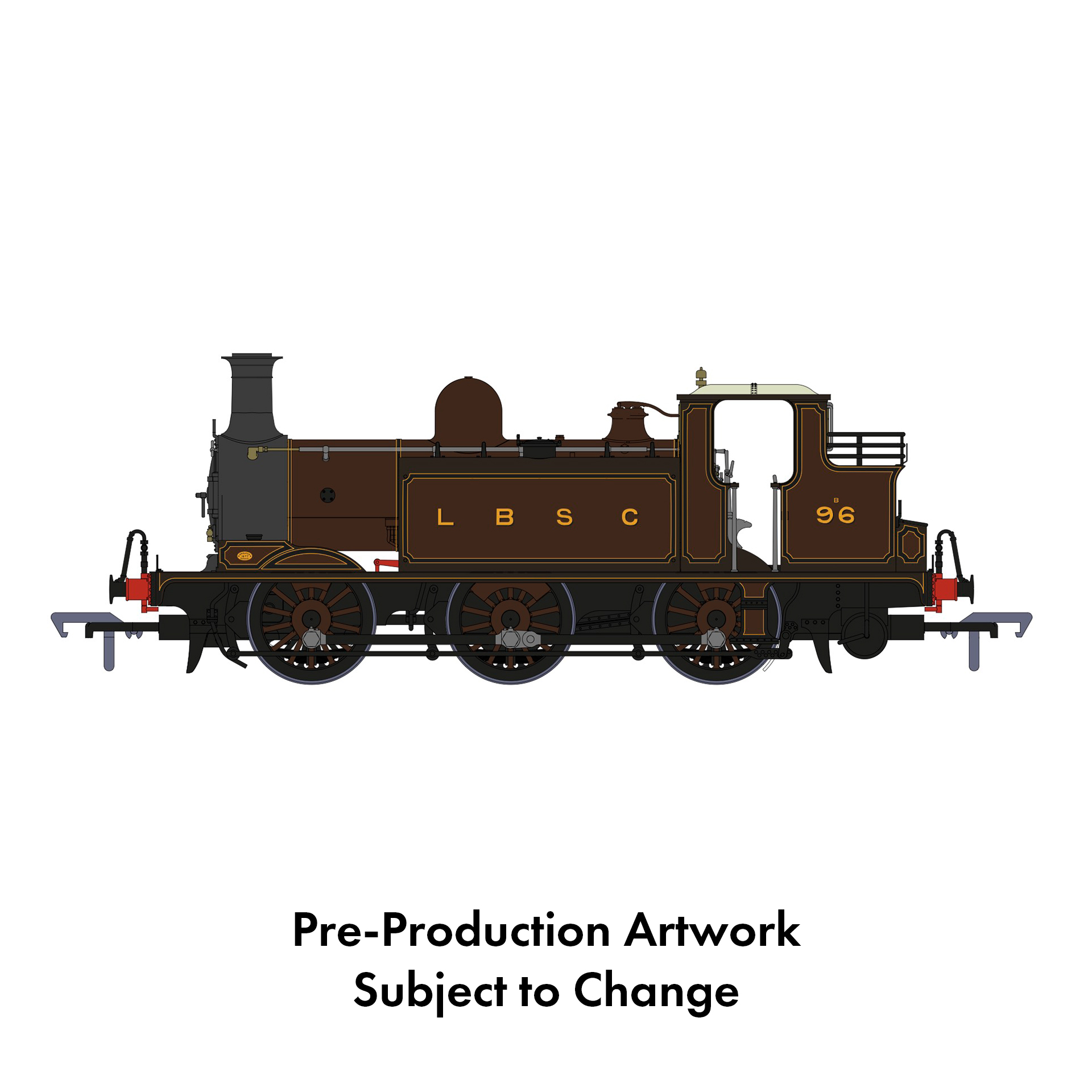 (image for) 936005 E1 No.B96 LBSCR Marsh Umber