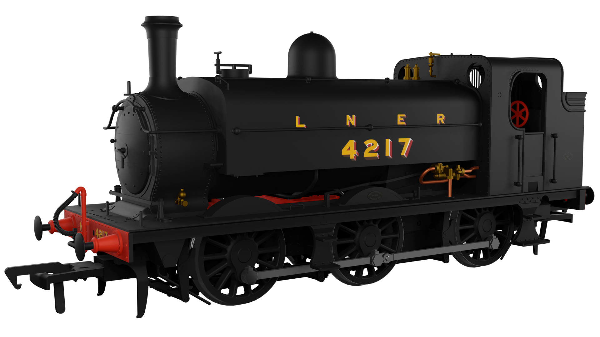(image for) 958005 LNER J52/2 No.4217 LNER Plain Black with Shaded Lettering