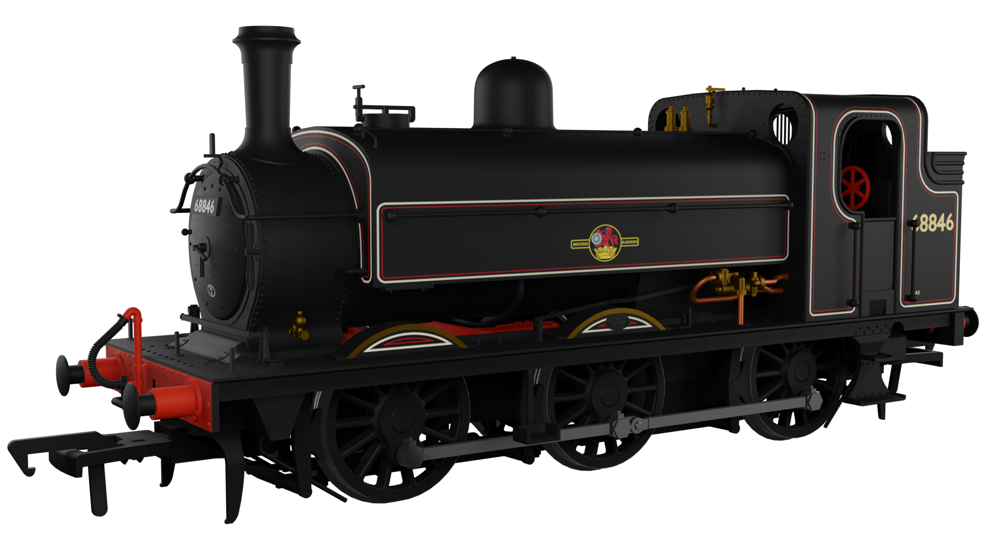 (image for) 958011 LNER J52/2 No.68846 BR Lined Black Late Crest