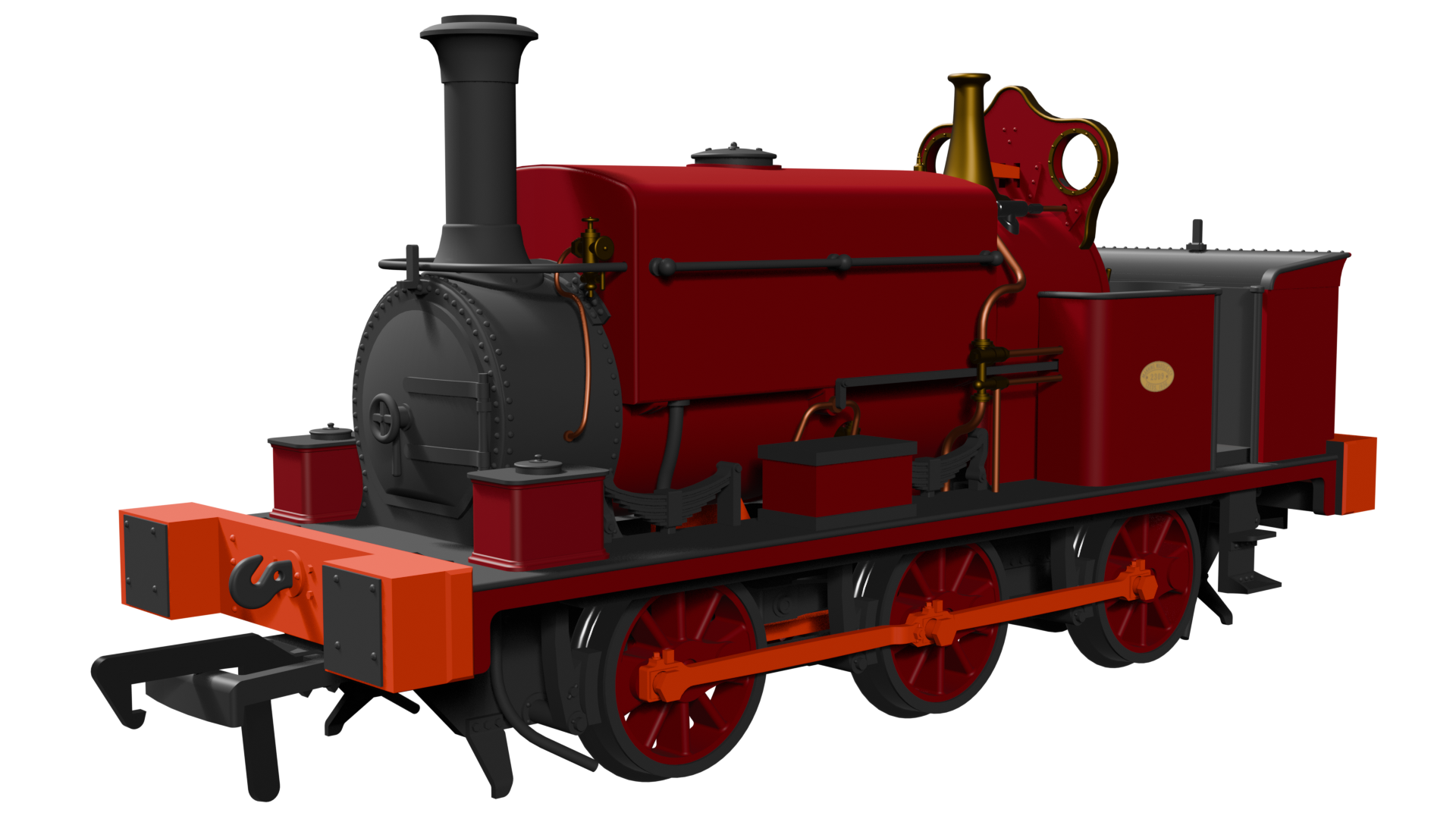(image for) 960508 Manning Wardle L Class – Plain Red SOUND