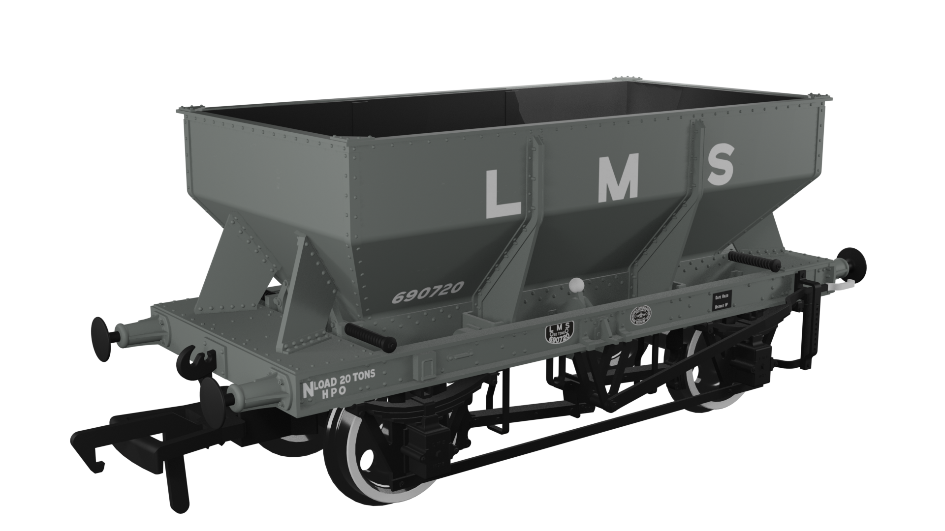 (image for) 963002 LMS Iron Ore Hopper – LMS (pre-36) No.690720