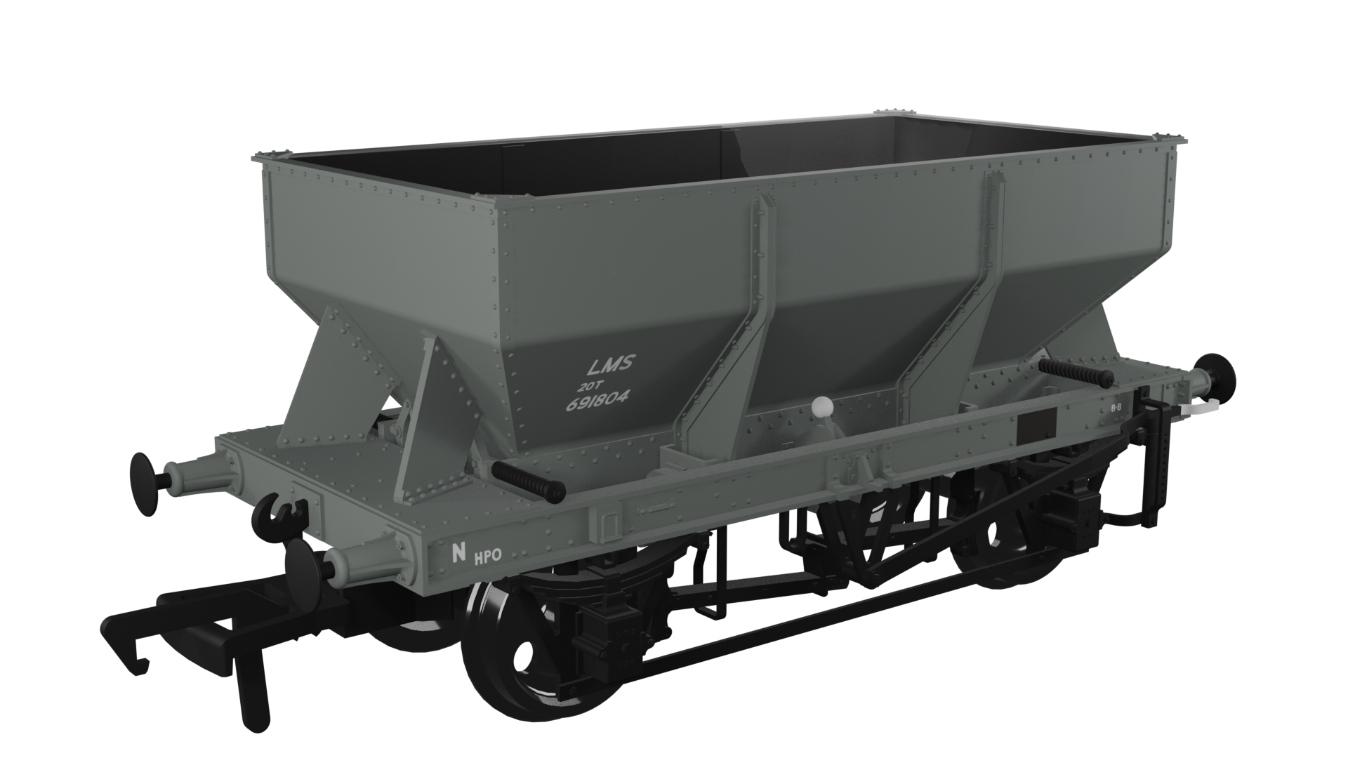 (image for) 963004 LMS Iron Ore Hopper – LMS (post-36) No.691804