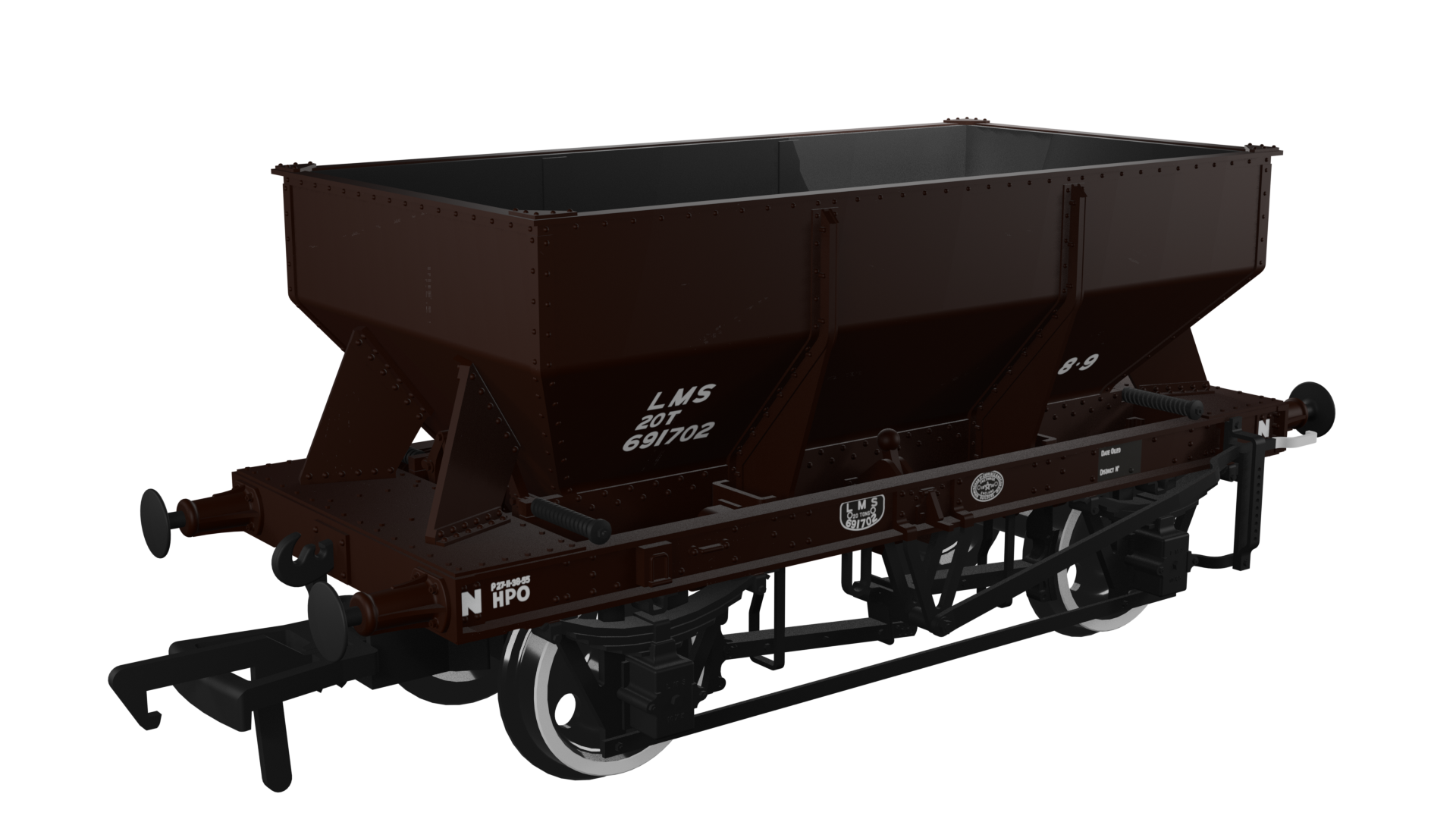 (image for) 963005 LMS Iron Ore Hopper – LMS (post-36) No.691702