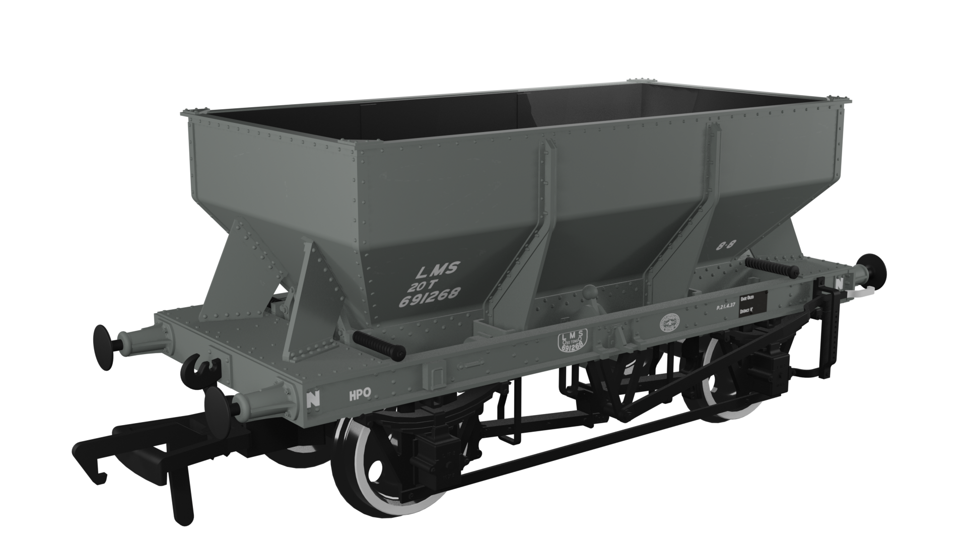 (image for) 963006 LMS Iron Ore Hopper – LMS (post-36) No.691268