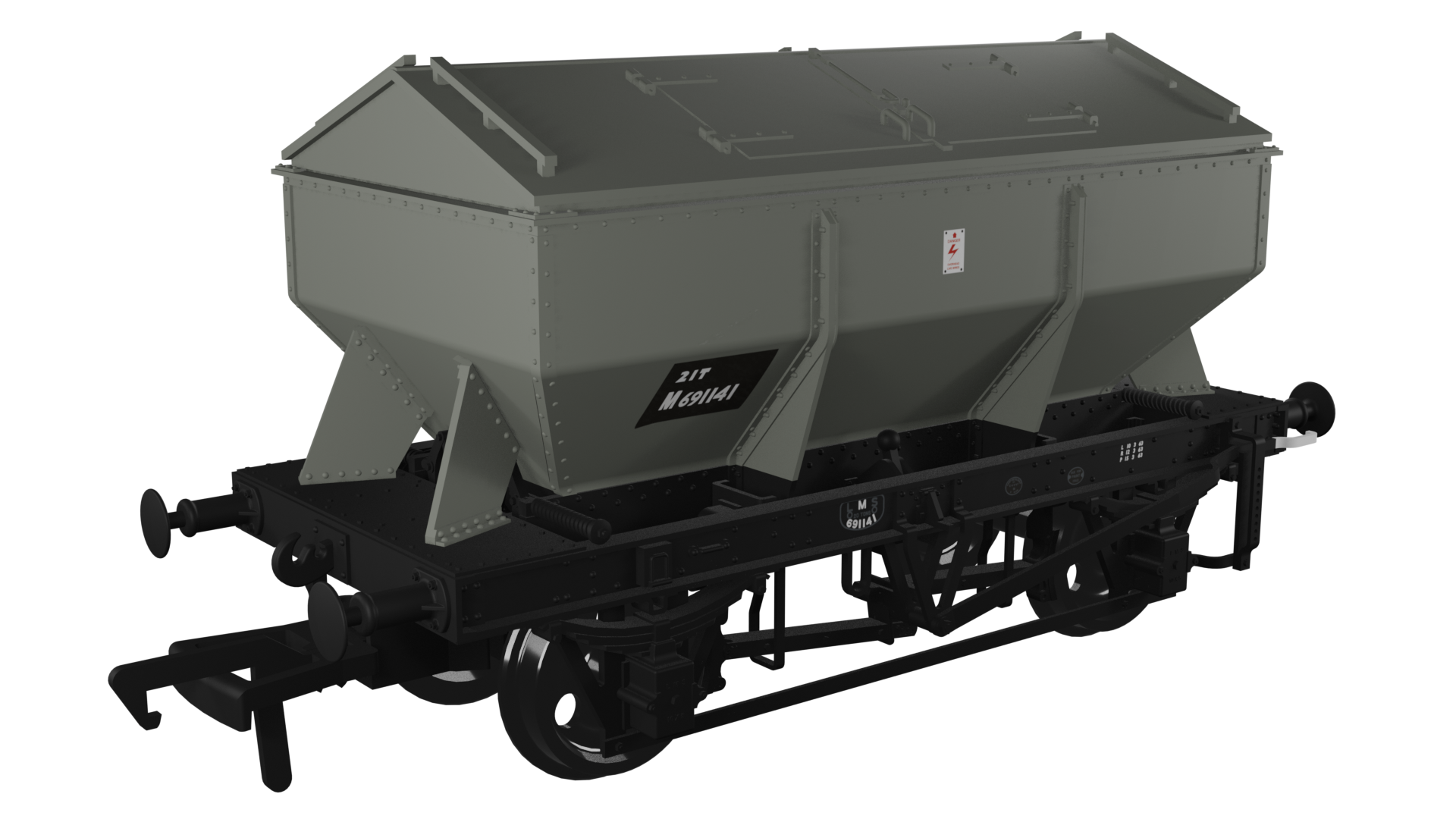 (image for) 963013 LMS Iron Ore Hopper – BR (Lime) No.M691141