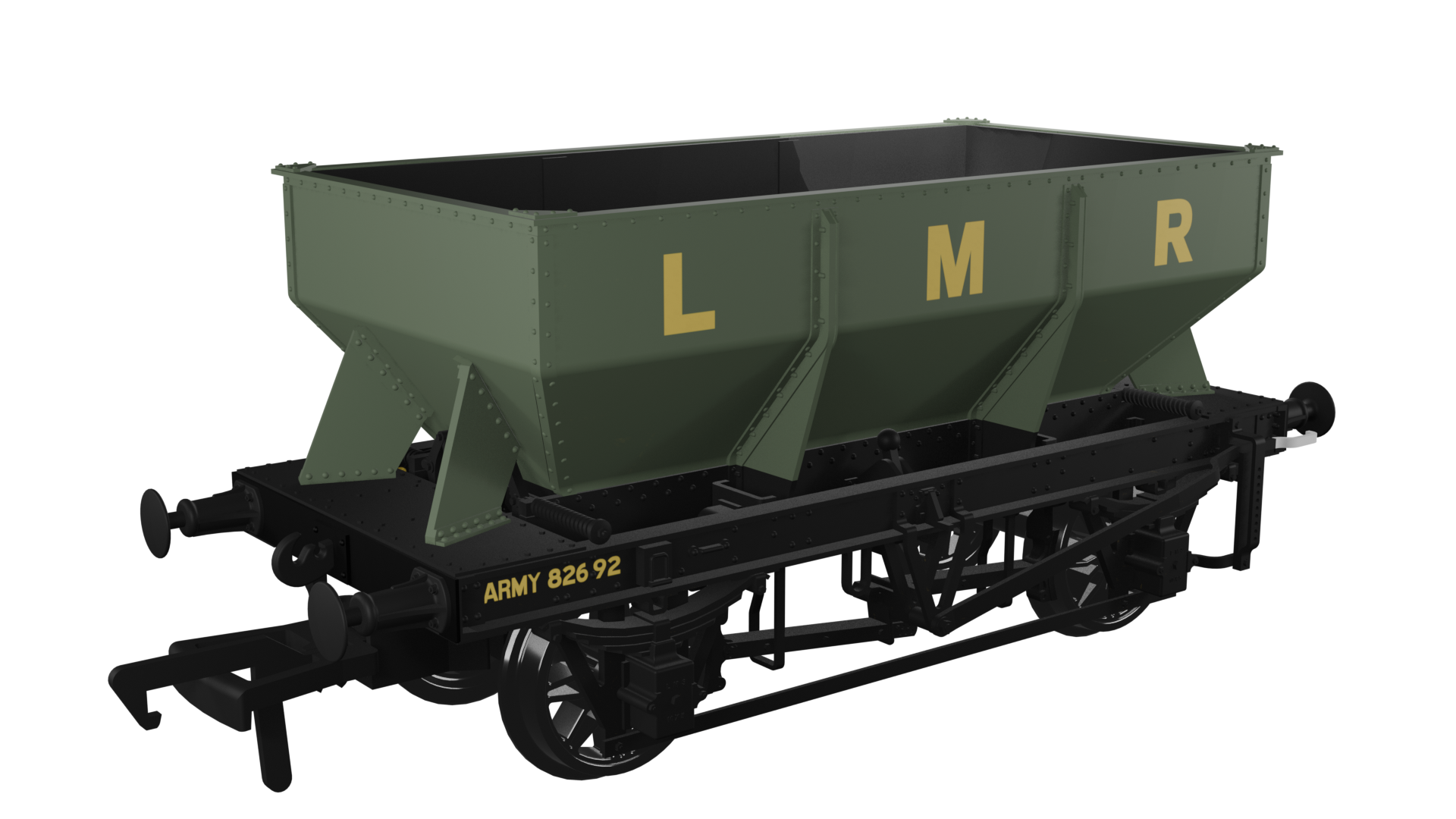 (image for) 963016 LMS Iron Ore Hopper – Longmoor Military Railway No.82692