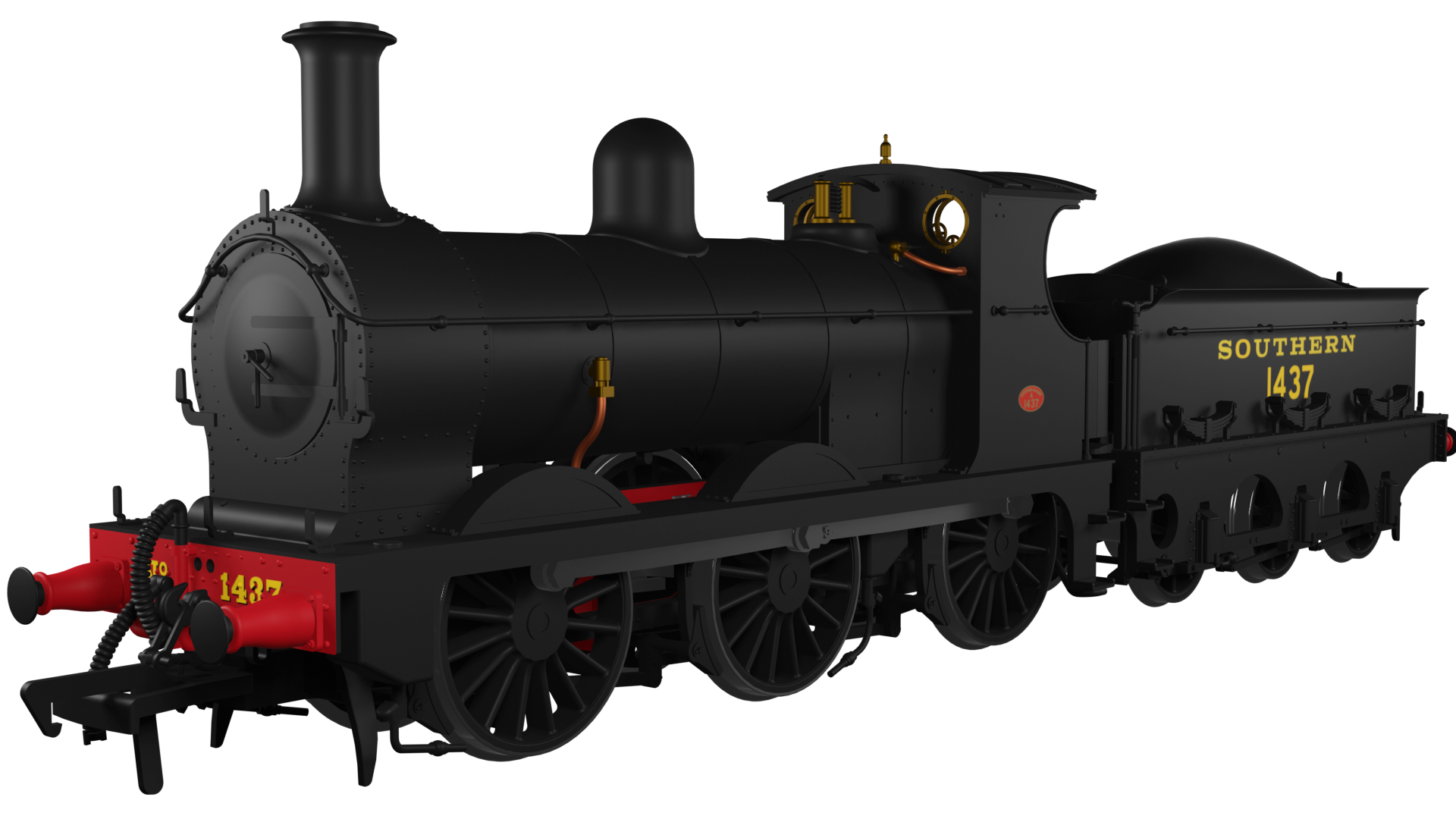 966005 SECR O1 No.1437 SR Plain Black (Egyptian Lettering) (image for) 966005 SECR O1 No.1437 SR Plain Black (Egyptian Lettering)