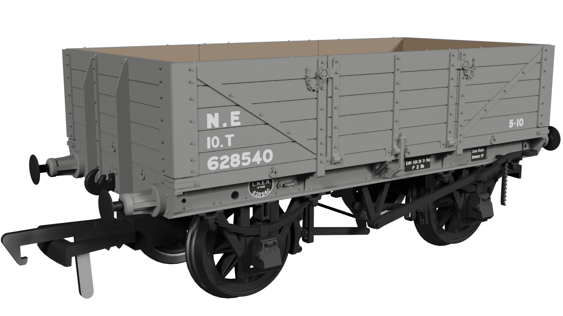 972012 GER Dia.17 5-plank – LNER (post-36) No.628540 (image for) 972012 GER Dia.17 5-plank – LNER (post-36) No.628540