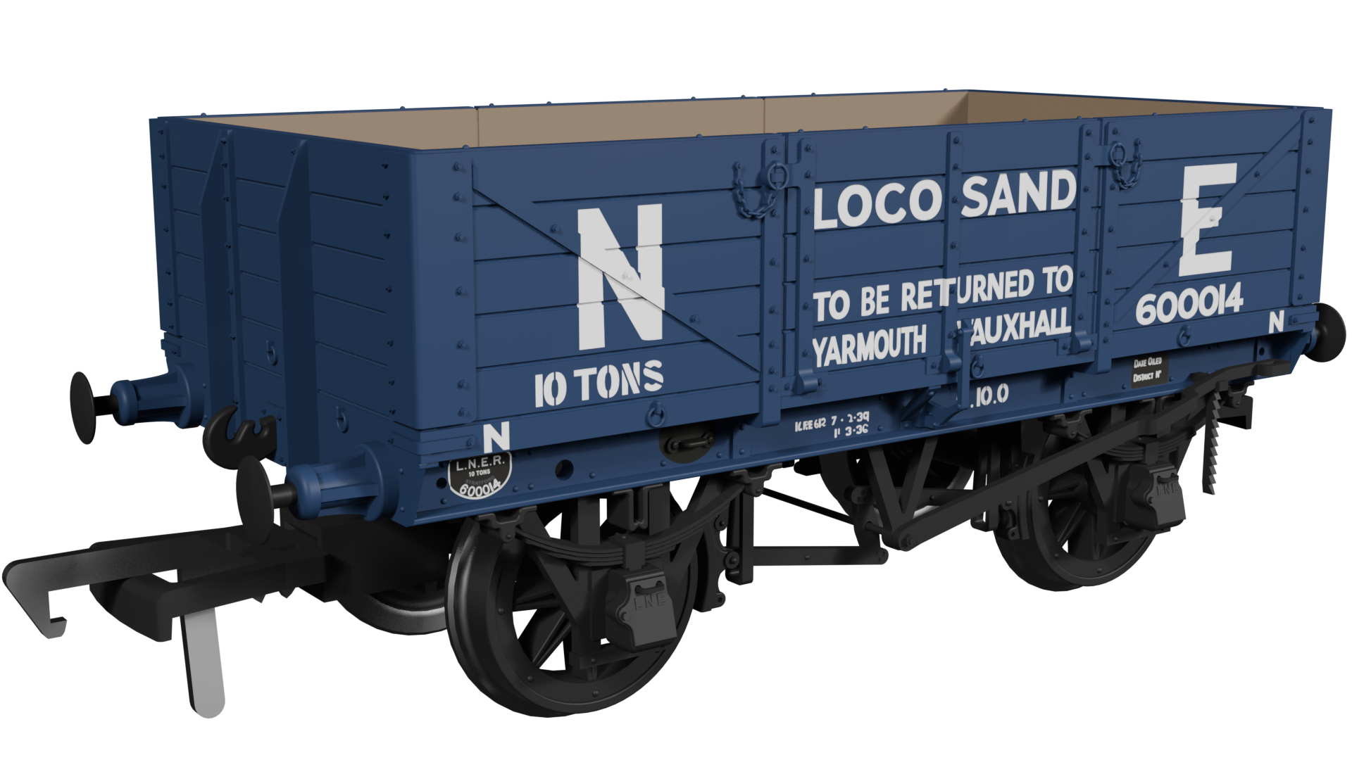 972014 GER Dia.17 5-plank – LNER Loco Sand No.600014 (image for) 972014 GER Dia.17 5-plank – LNER Loco Sand No.600014