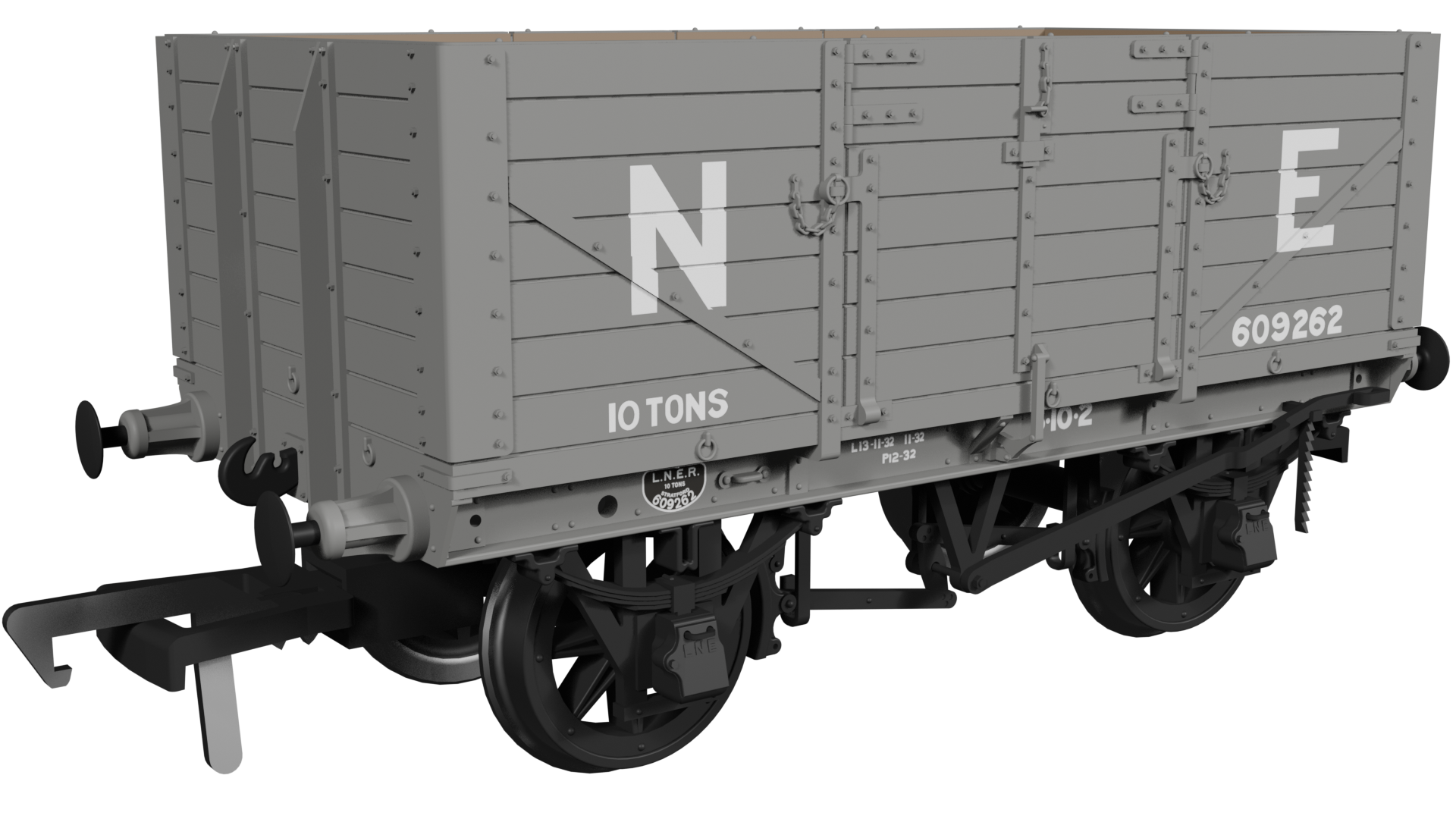 (image for) 973003 GER Dia.48 7-plank – LNER (pre-36) No.609262