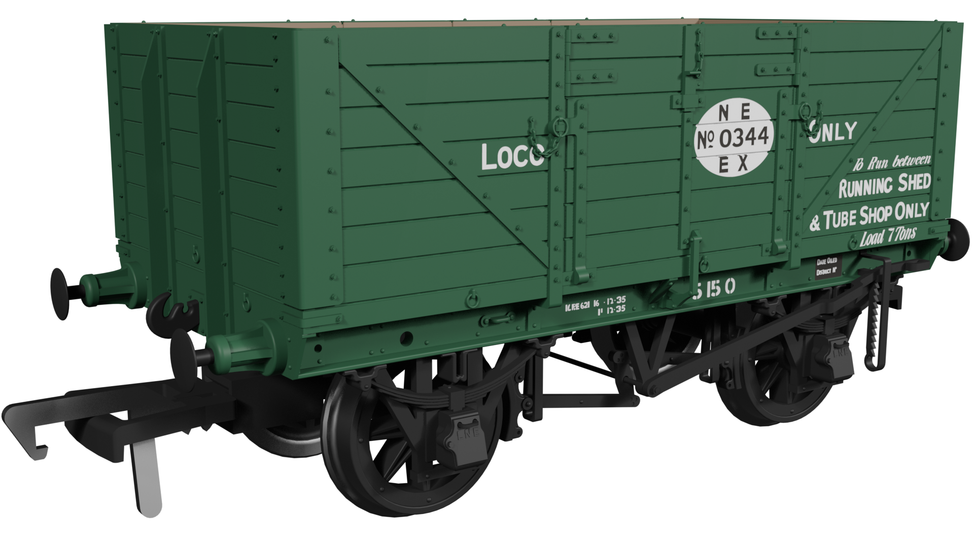 (image for) 973007 GER Dia.48 7-plank – LNER Loco No.0344