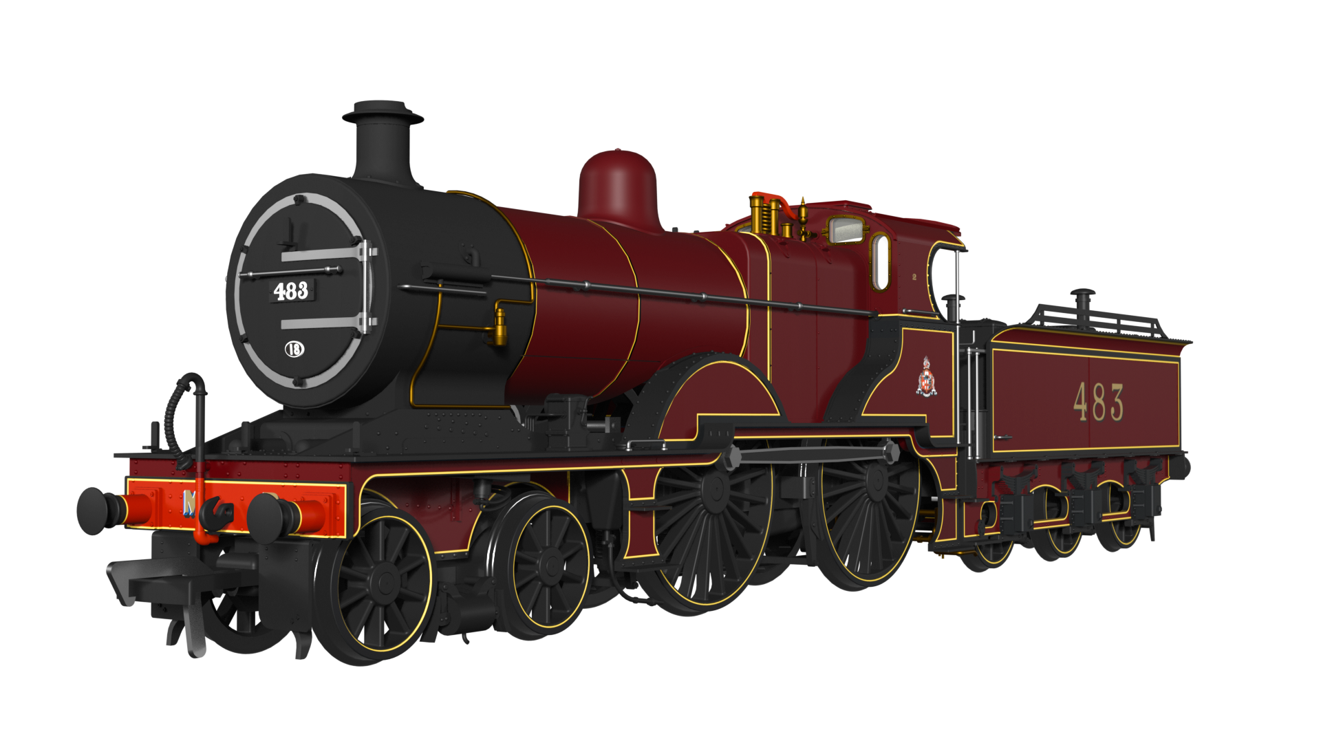 (image for) 974002 MR 483 No.483 Midland Railway Crimson