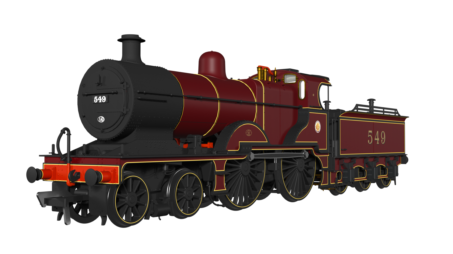 (image for) 974006 MR 483 No.549 LMS Crimson (cabside roundel)