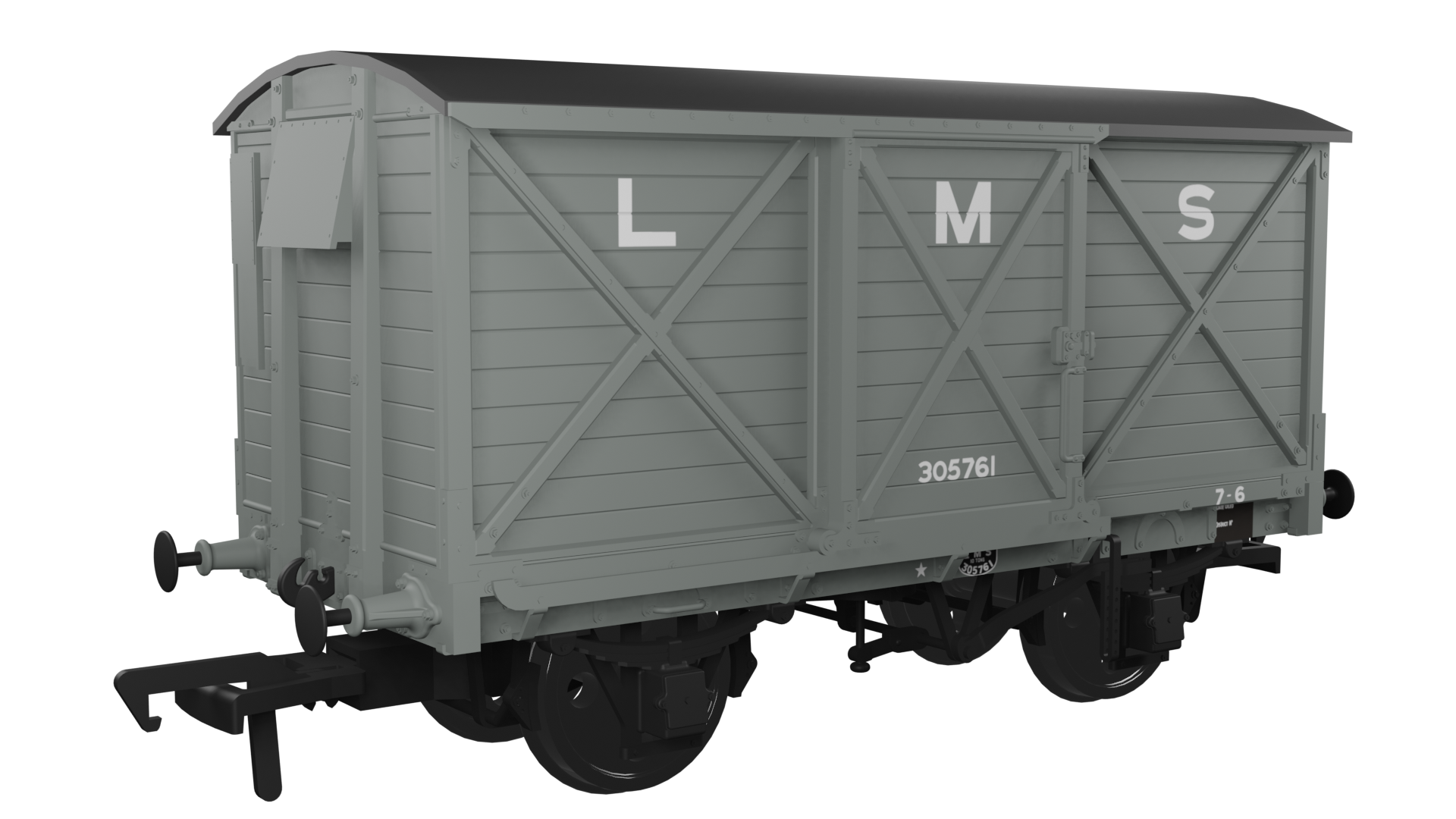 (image for) 976008 CR Dia.67 10t Van – LMS (pre-36) No.305761