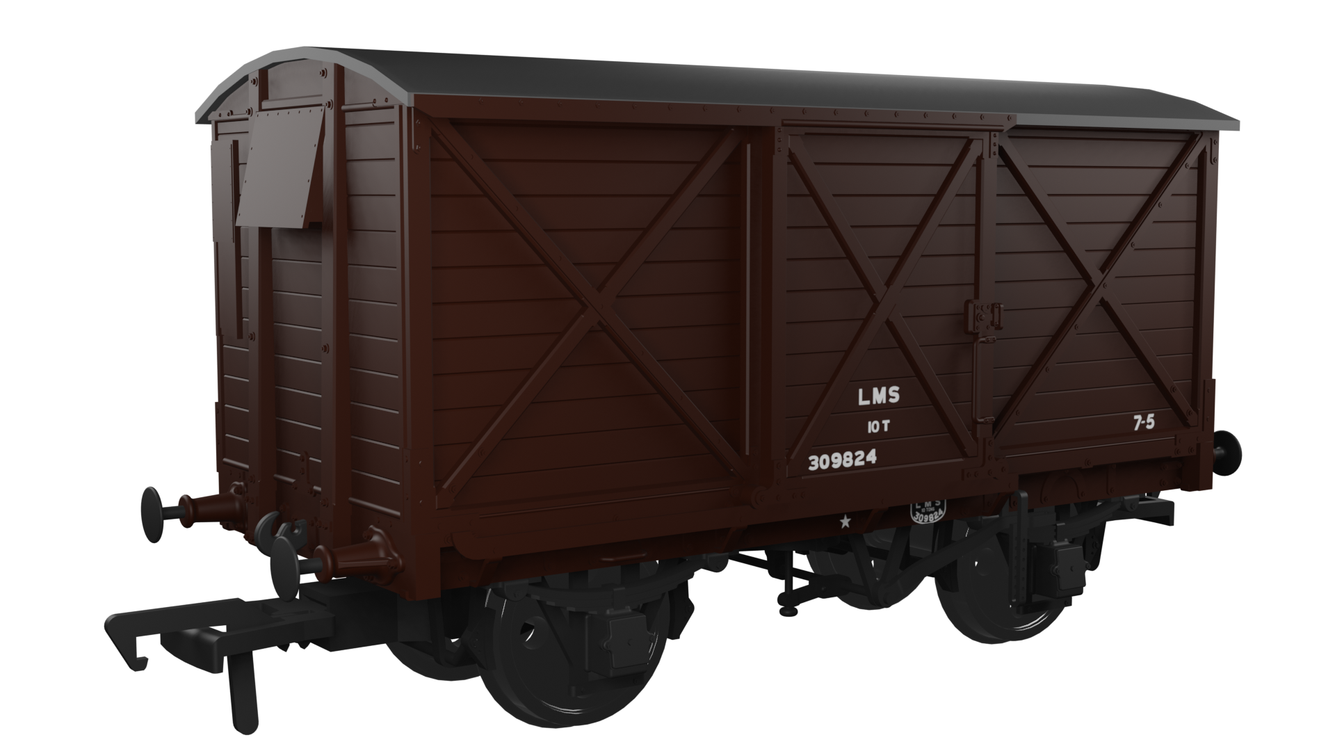 976010 CR Dia.67 10t Van – LMS (post-36) No.309824 (image for) 976010 CR Dia.67 10t Van – LMS (post-36) No.309824