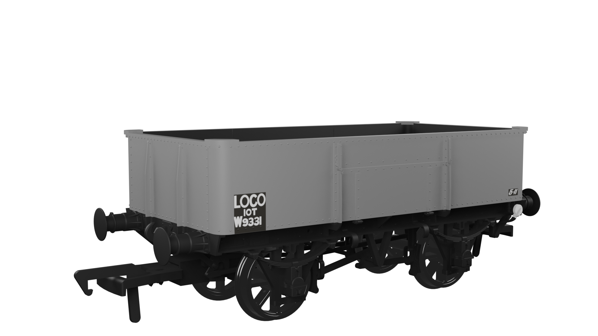 (image for) 977009 Diagram N19 – BR No.W9331 loco coal wagon