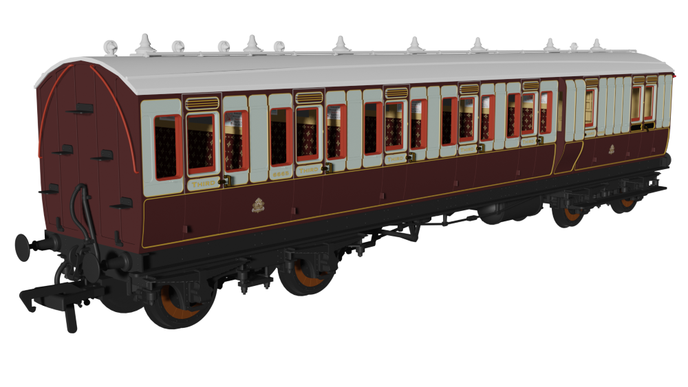 (image for) 978010 LNWR ‘Evolution’ Non-Corridor Brake Third No.6665