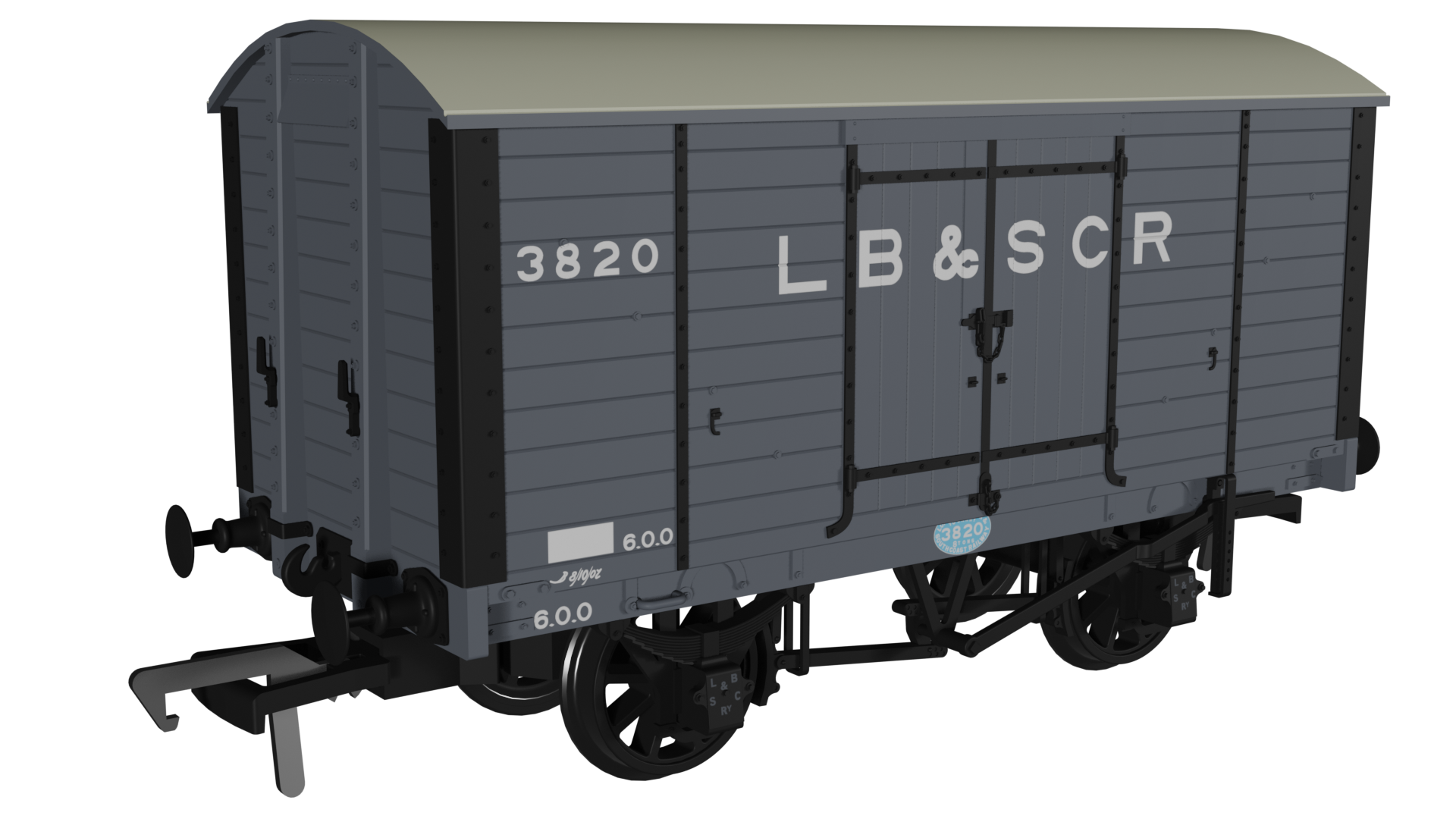 979002 LB&SCR Dia.8 Van – LB&SCR No.3820 (image for) 979002 LB&SCR Dia.8 Van – LB&SCR No.3820