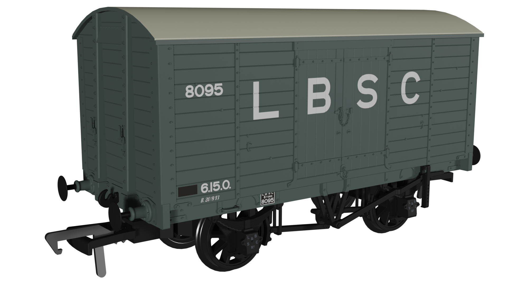 979003 LB&SCR Dia.8 Van – LBSC No.8095 (image for) 979003 LB&SCR Dia.8 Van – LBSC No.8095