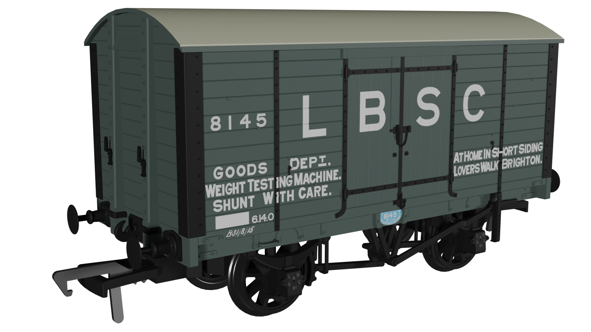 979005 LB&SCR Dia.8 Van – LBSC No.8145 (image for) 979005 LB&SCR Dia.8 Van – LBSC No.8145