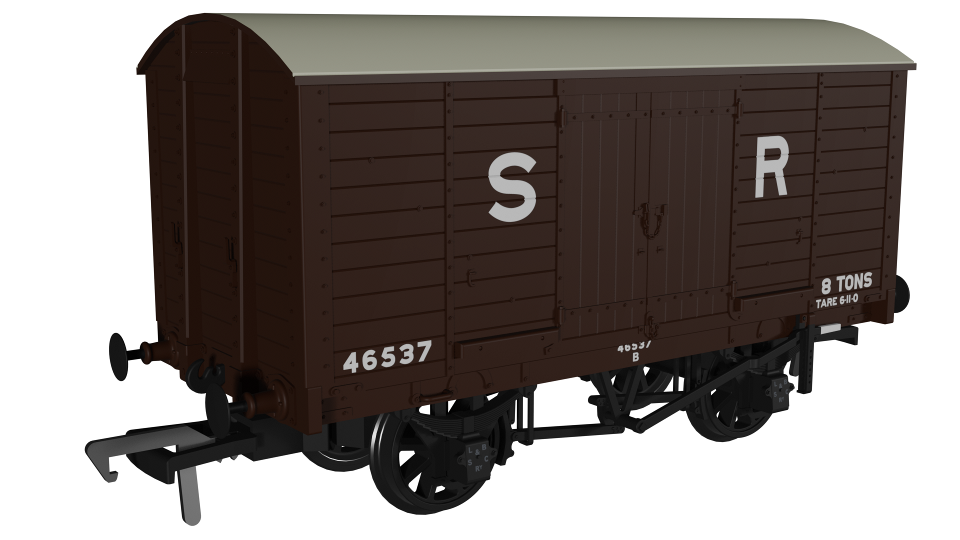 (image for) 979007 LB&SCR Dia.8 Van – SR (pre-36) No.46537